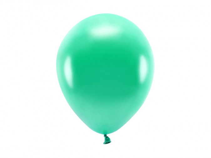 Eco Balloons 26cm metallic green (1 pkt / 10 pc.)