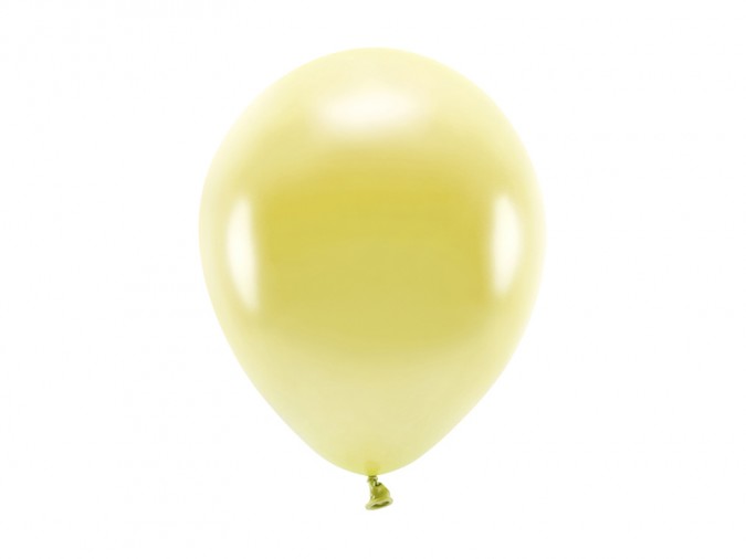 Eco Balloons 26cm metallic light gold (1 pkt / 10 pc.)