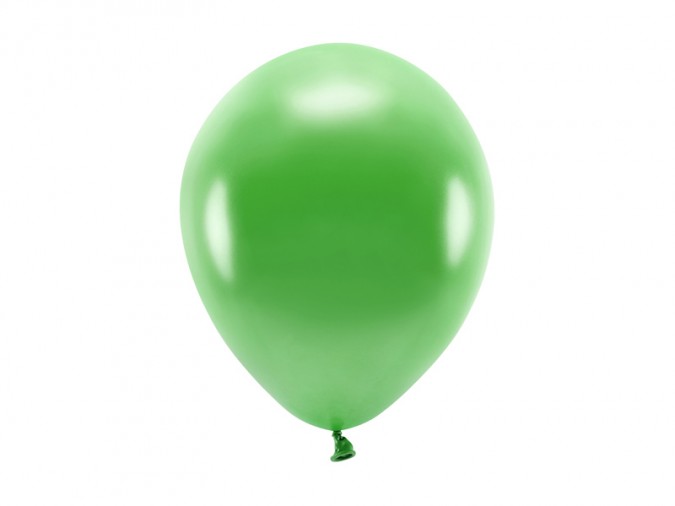 Eco Balloons 26cm metallic green grass (1 pkt / 10 pc.)