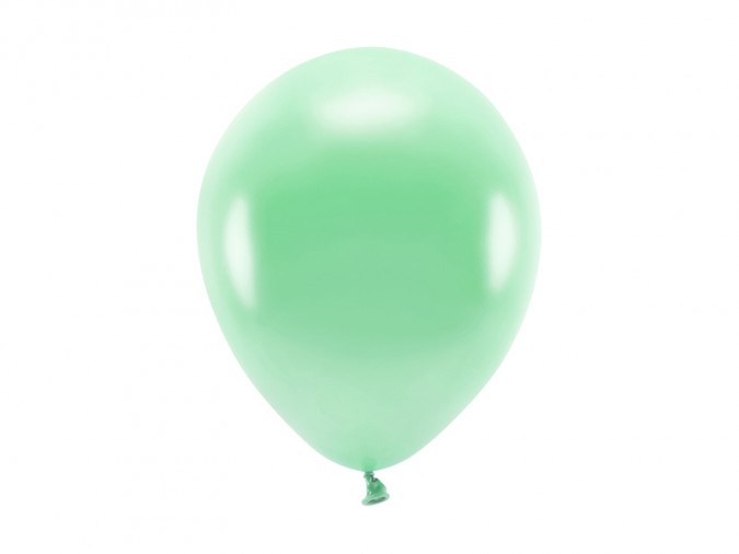 Eco Balloons 26cm metallic mint (Set 10 bucati)