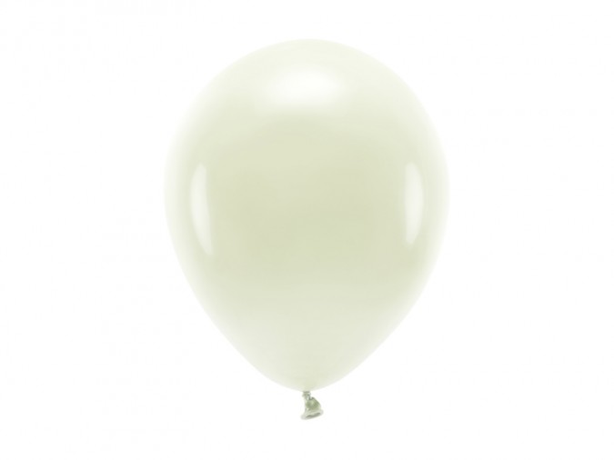 Eco Balloons 26cm pastel cream (Set 10 bucati)