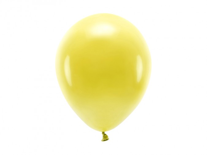 Eco Balloons 26cm pastel dark yellow (1 pkt / 10 pc.)