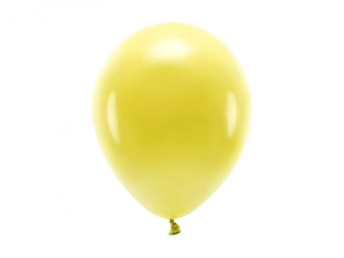 Eco Balloons 26cm pastel dark yellow (1 pkt / 100 pc.)