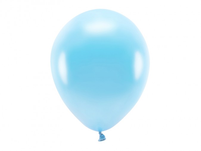 Eco Balloons 30cm metallic light blue (Set 100 bucati)