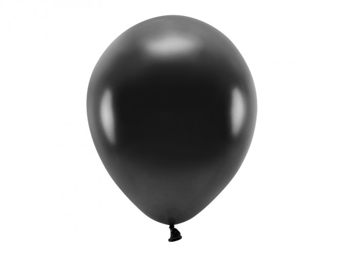 Eco Balloons 30cm metallic black (1 pkt / 100 pc.)