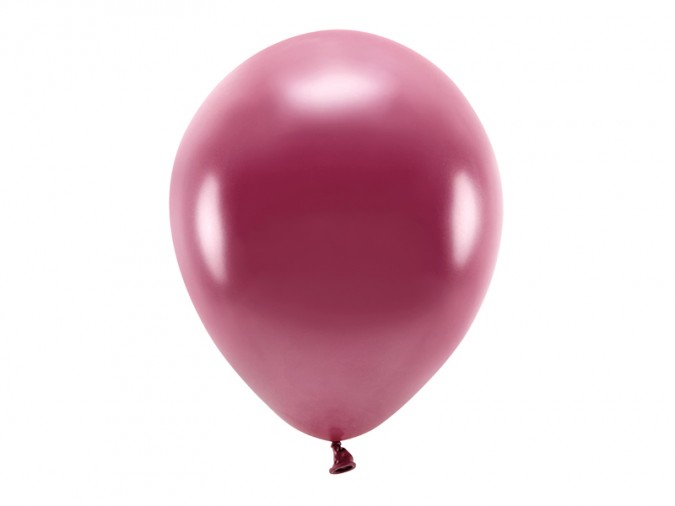 Eco Balloons 30cm metallic deep red (Set 100 bucati)