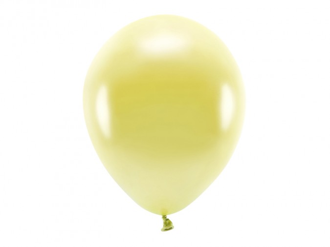 Eco Balloons 30cm metallic light yellow (1 pkt / 10 pc.)