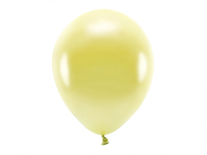 Eco Balloons 30cm metallic light yellow (Set 100 bucati)
