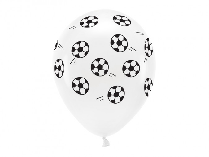 Pastel Eco Balloons 33 cm Footballs (1 pkt / 6 pc.)
