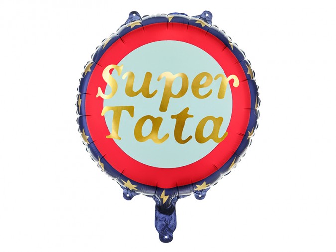 Foil balloon Super Tata 45 cm mix