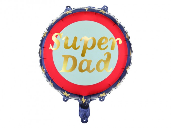 Foil balloon Super Dad 45 cm mix