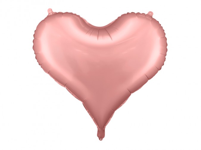 Foil balloon Heart 75x64 5 cm light pink