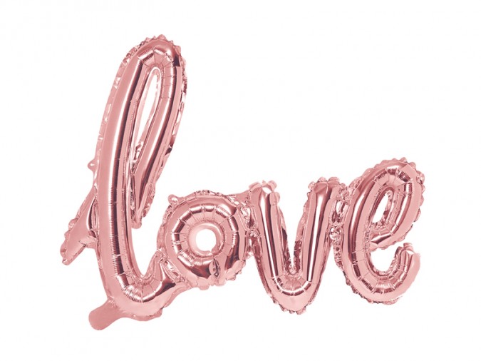 Foil Balloon Love 73x59cm rose gold