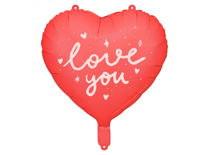 Foil balloon Heart \'\'I love you\'\' 45 cm mix