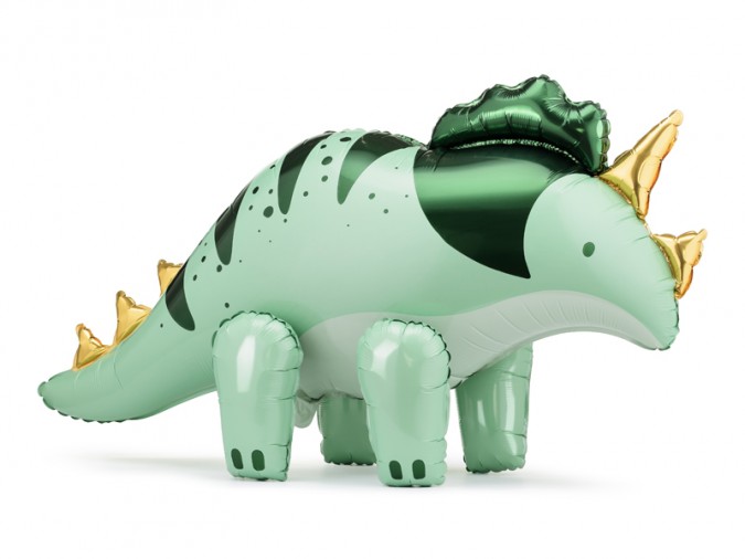 Foil balloon Triceratops 101 x 60.5cm green