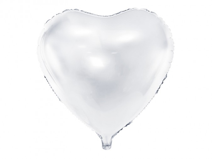 Foil Balloon Heart 61cm white