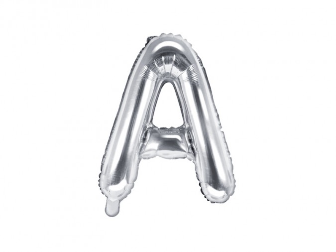 Foil Balloon Letter \'\'A\'\' 35cm silver