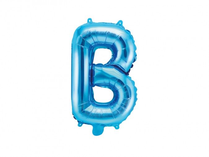 Foil Balloon Letter \'\'B\'\' 35cm blue