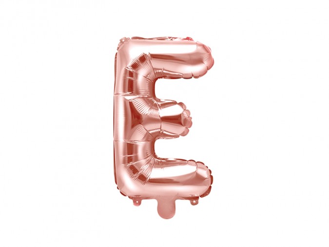 Foil Balloon Letter \'\'E\'\' 35cm rose gold