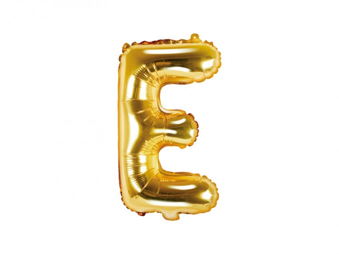 Foil Balloon Letter \'\'E\'\' 35cm gold