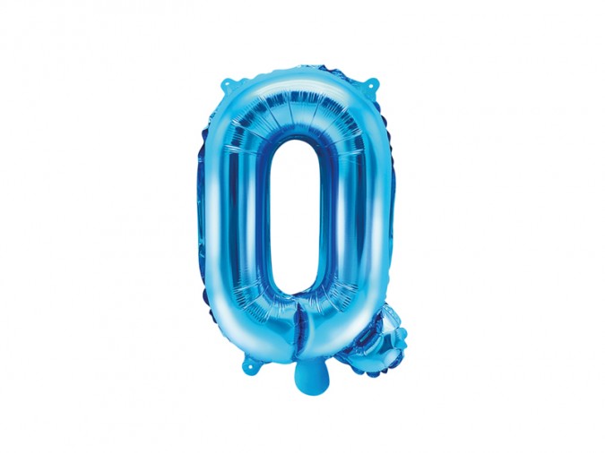 Foil Balloon Letter \'\'Q\'\' 35cm blue