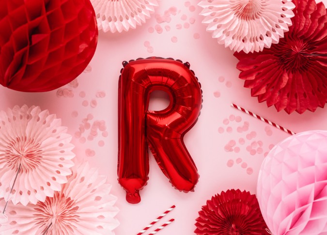 Foil Balloon Letter \'\'R\'\' 35cm red