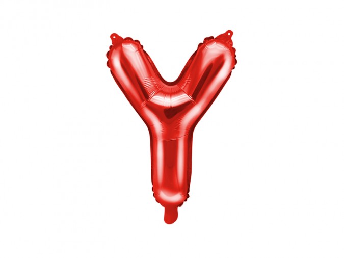 Foil Balloon Letter \'\'Y\'\' 35cm red