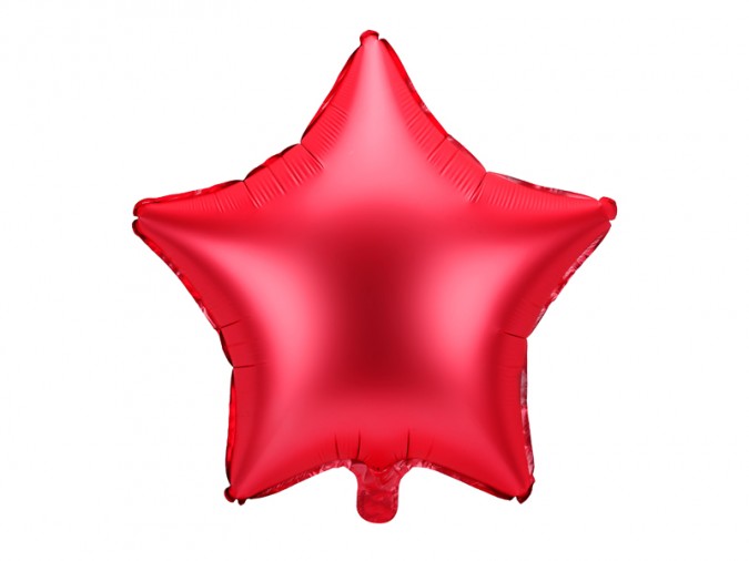 Foil balloon Star 48cm red