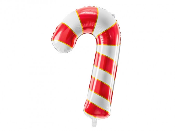 Foil balloon Candy cane 50x82cm red