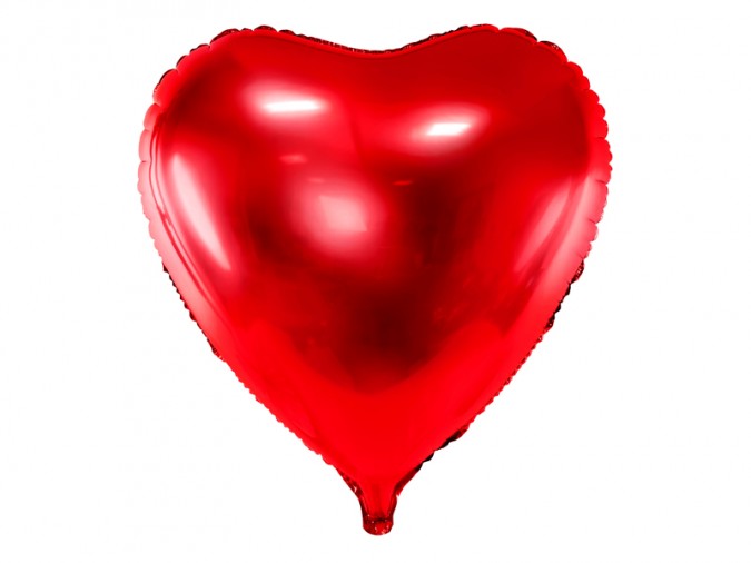 Foil balloon Heart 72x73cm red