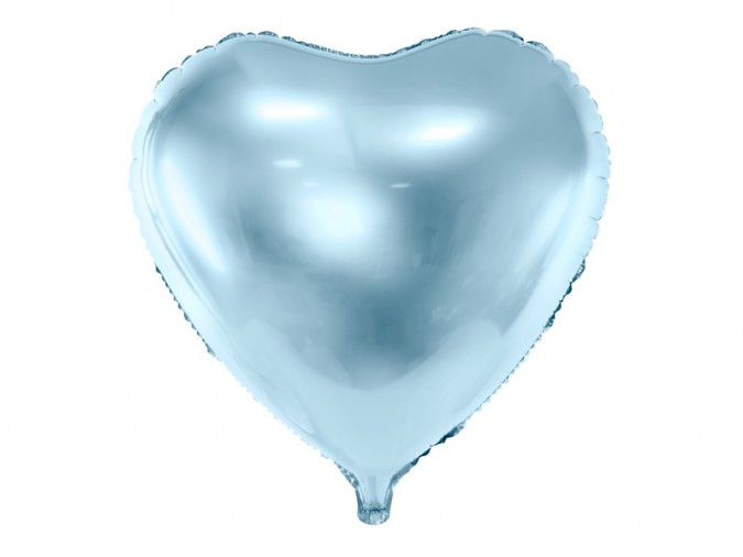 Foil Balloon Heart 45cm sky-blue