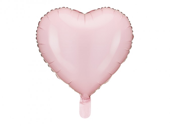 Foil balloon Heart 45 cm light pink