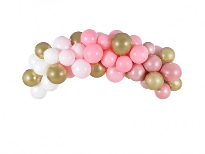 Balloon garland - pink 200cm (Set 60 bucati)