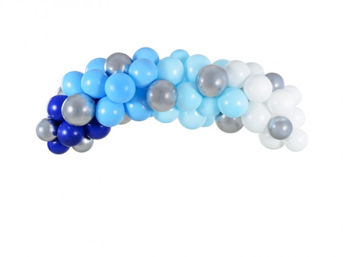 Balloon garland - blue 200cm (1 pkt / 60 pc.)