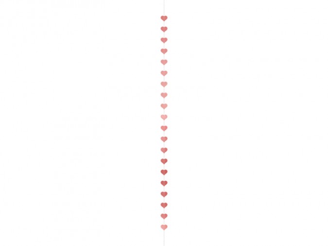 Garland Hearts rosegold 3 5 m