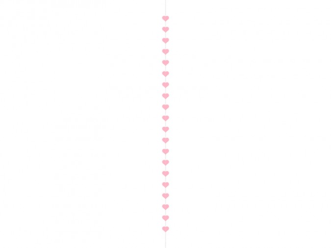 Garland Hearts pink 3 5 m