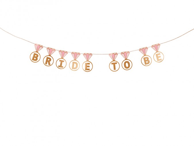 Banner Rings \'\'Bride to be\'\' mix 2.5 m