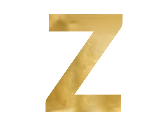 Mirror letter \'\'Z\'\' gold 47x60 cm