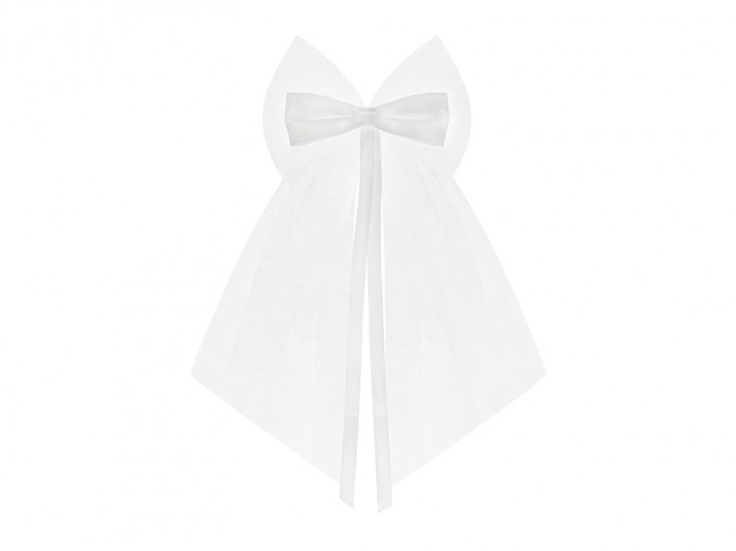 Bows with a ribbon white 18cm (1 pkt / 2 pc.)