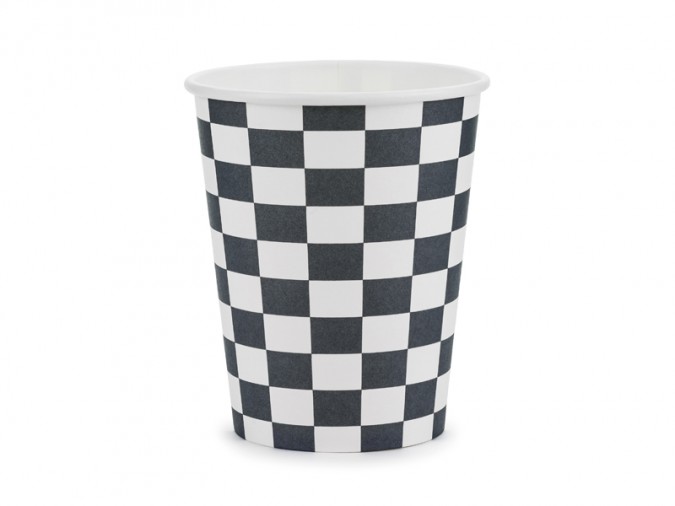 Cups Checkered flag 220 ml mix (Set 6 bucati)