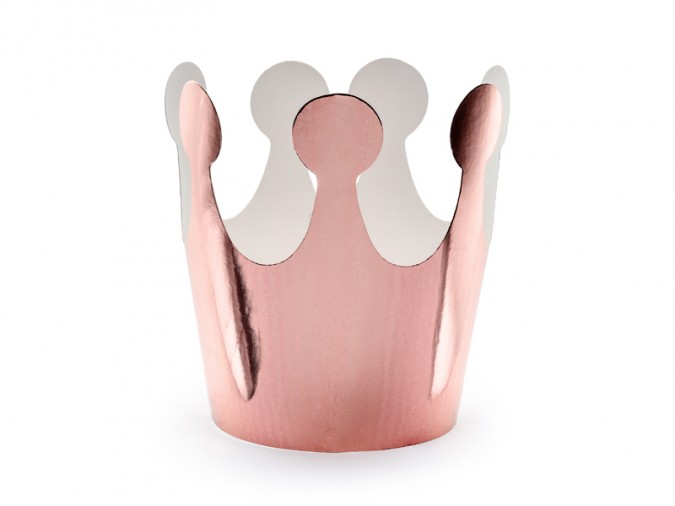 Crown Party rose gold 6cm (1 pkt / 6 pc.)