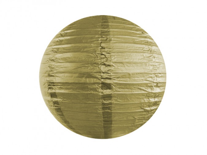 Paper lantern gold 25cm