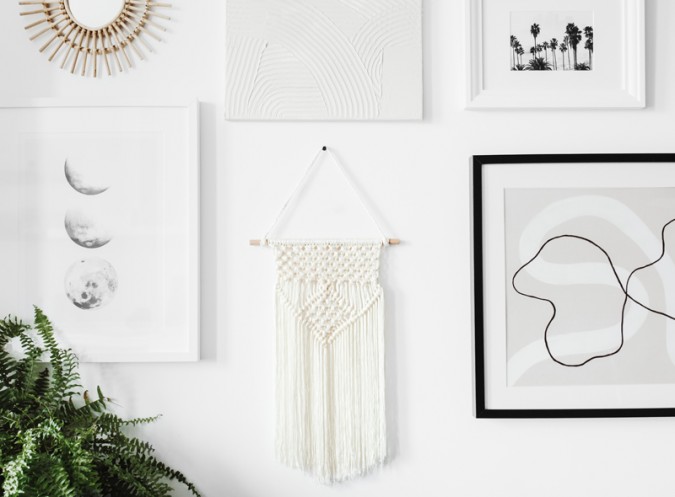 Macrame off-white 30x49cm