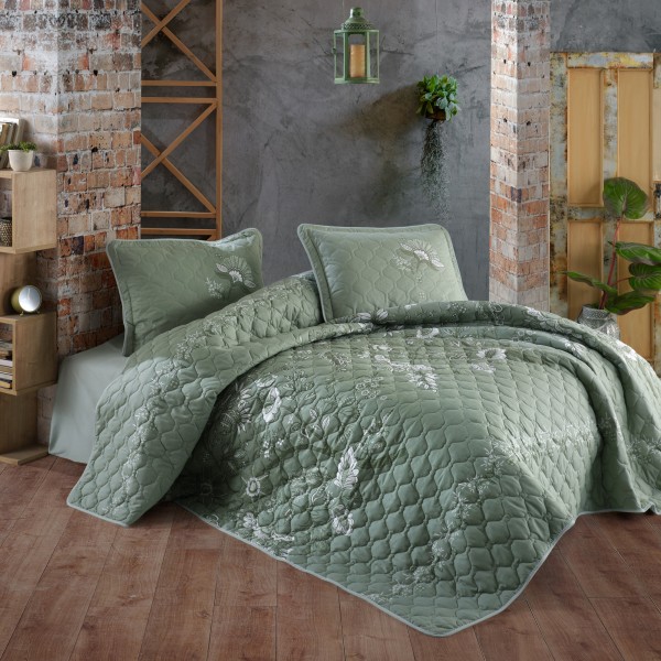 Set cuvertura de pat dublu, 3 piese, Bumbac 100%, 240x260cm, Clasy, MOHANA V1 [1]