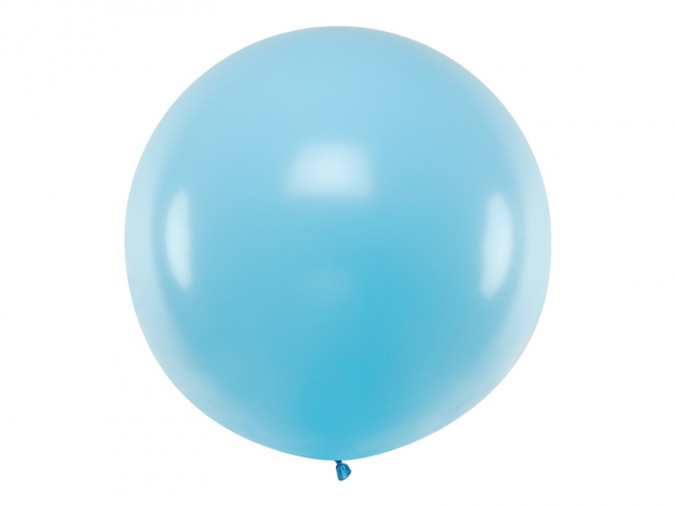 Round Balloon 1m Pastel Light Blue