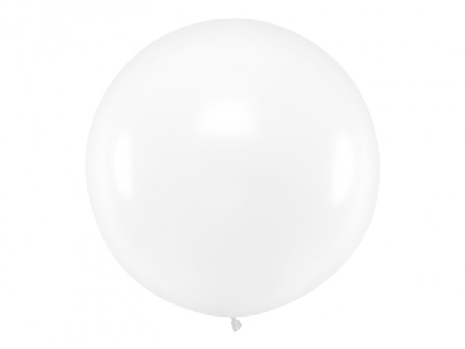 Round Balloon 1m Pastel Clear