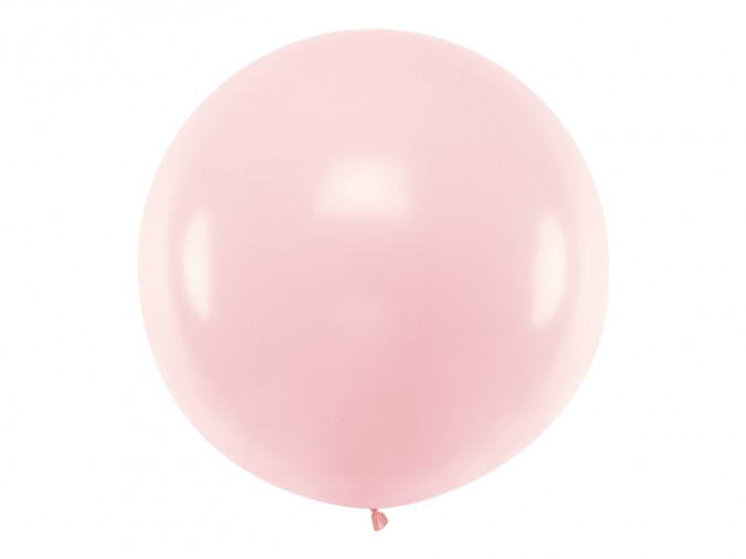 Round Ballon 1m Pastel Pale Pink