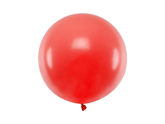 Round balloon 60 cm Pastel Poppy Red
