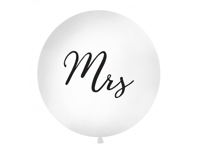 Giant Balloon 1 m Mrs white