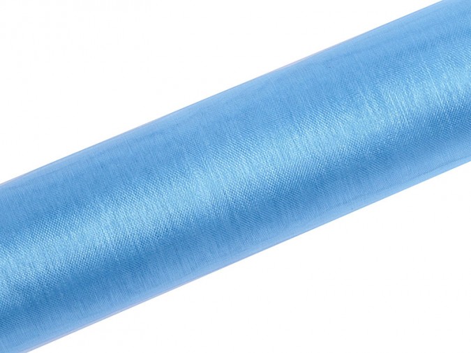 Organza Plain sky-blue 0.16 x 9m (1 pc. / 9 lm)